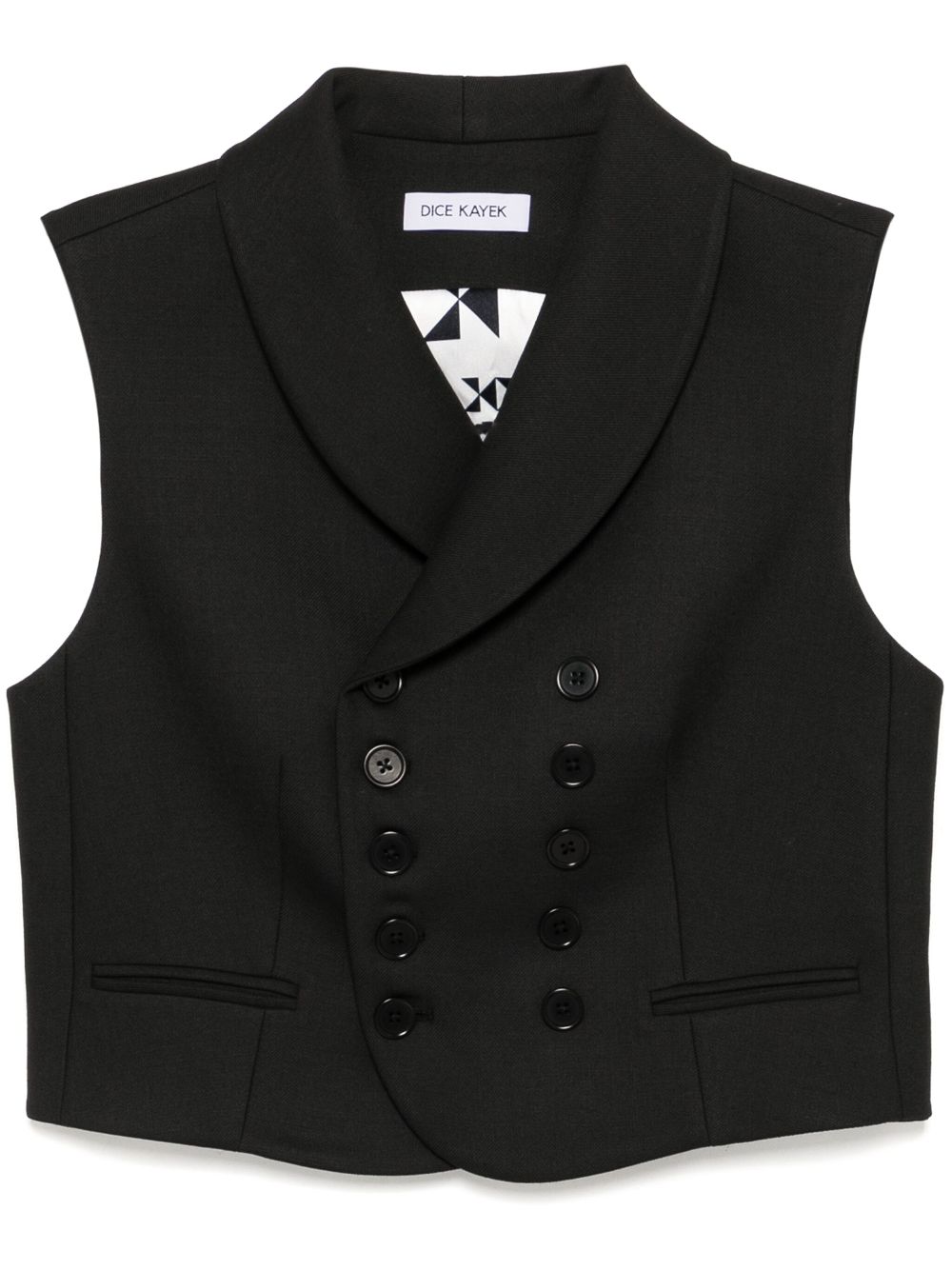 Double-breasted waistcoat - Black