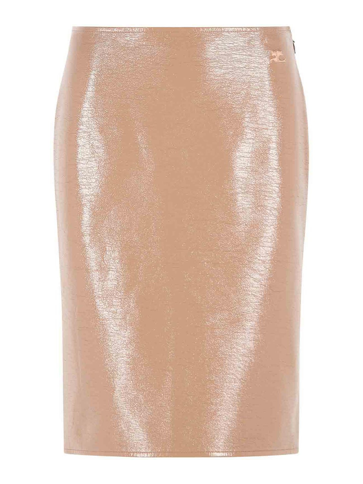 Bronzer' vinyl skirt