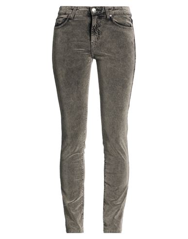 Woman Pants Charcoal Size 26 Cotton, Elastane