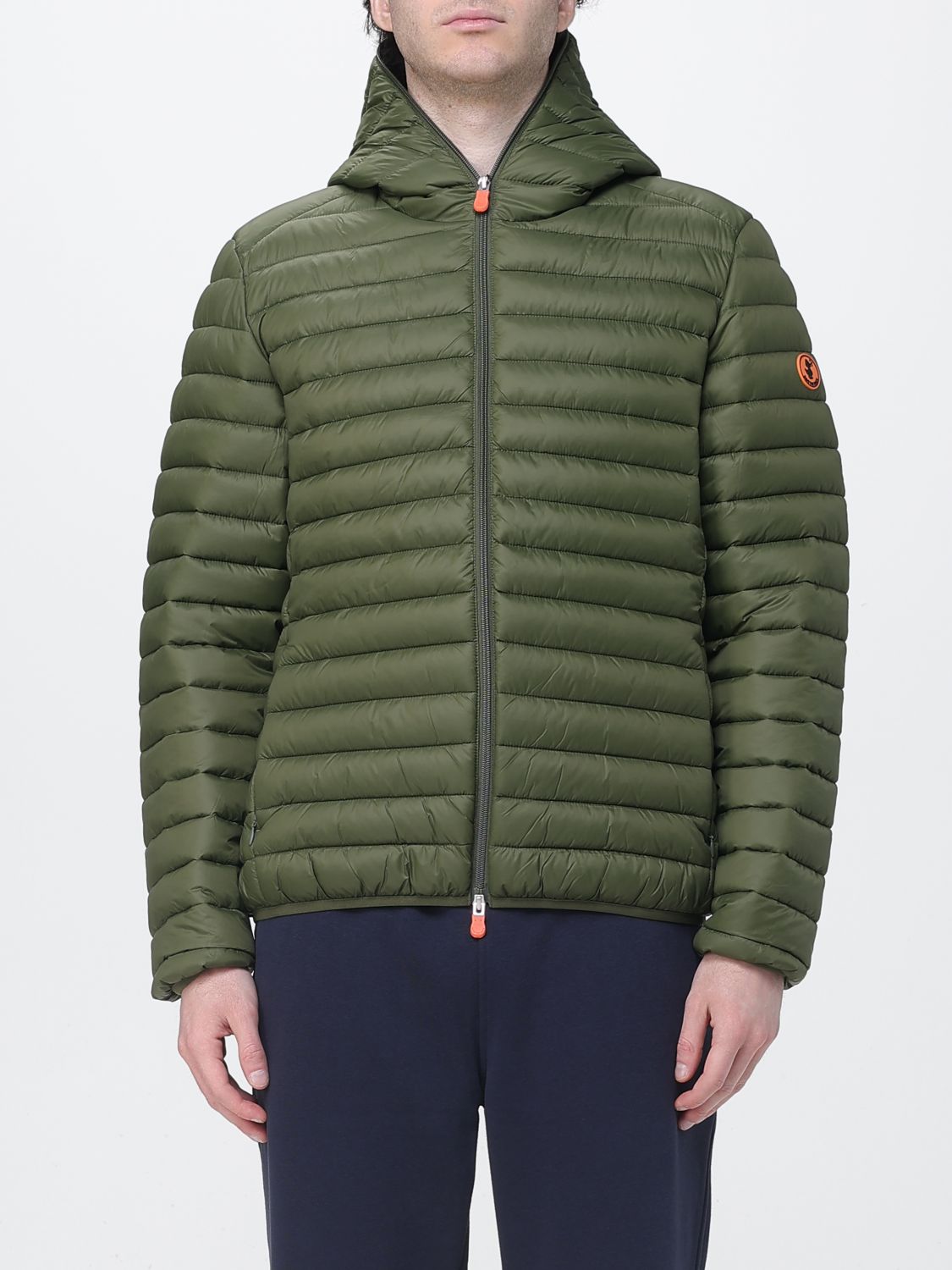 Logo-patch padded jacket - Black