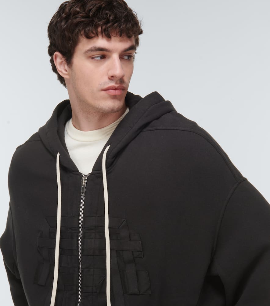 Zip-up cotton hoodie