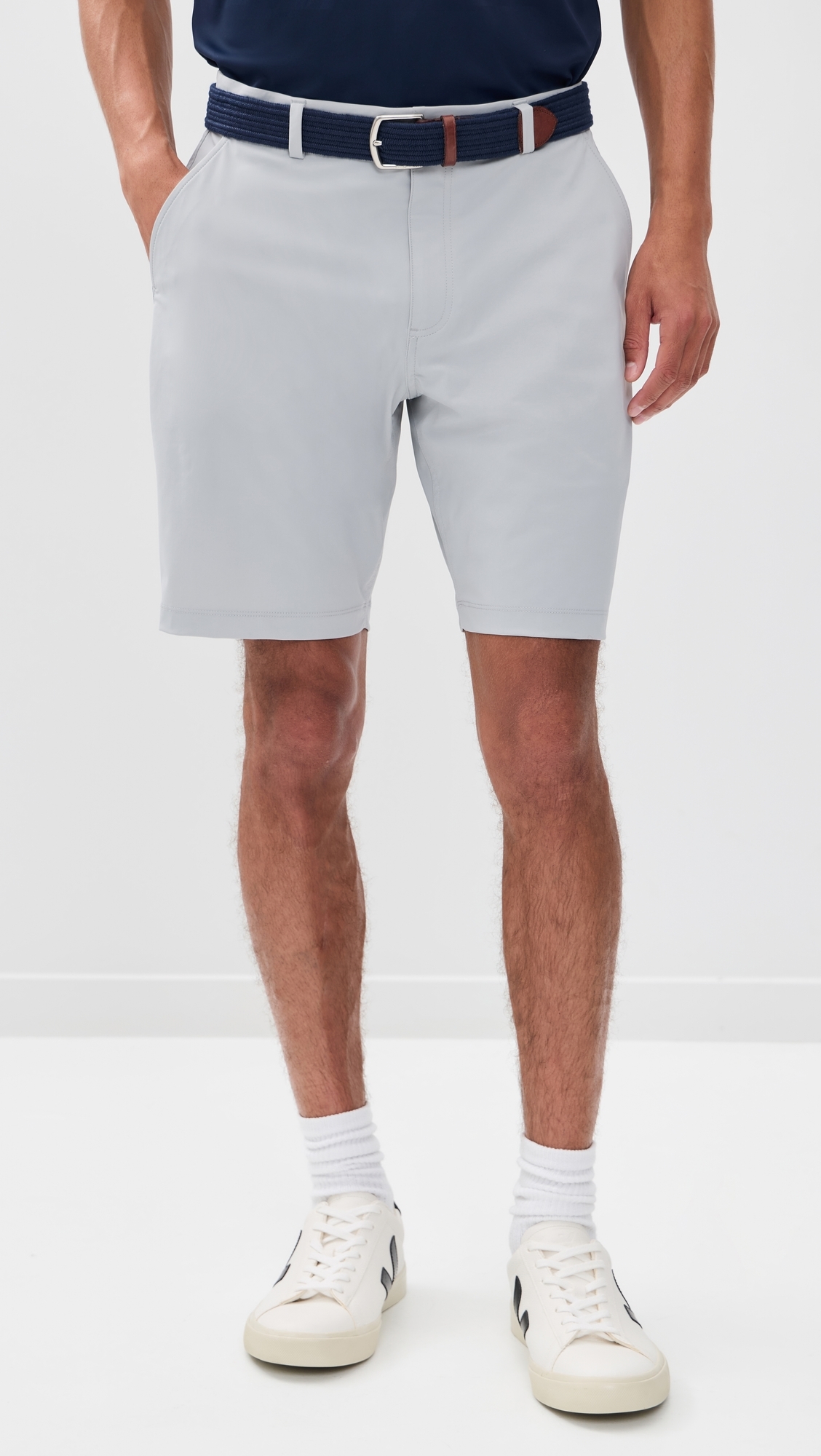 Hanover Pull On Shorts 9 Glacier Grey