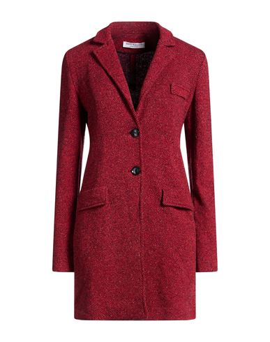 Woman Coat Rust Size 10 Wool, Silk, Polyacrylic