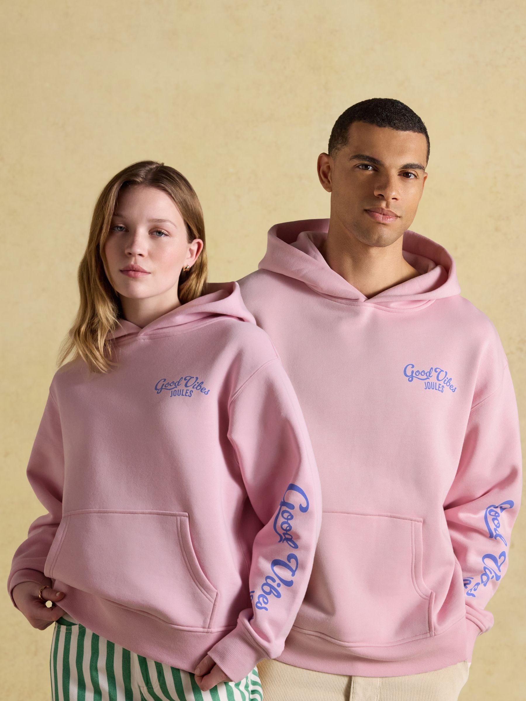 Pink Beach Graphic Unisex Oversized Hoodie