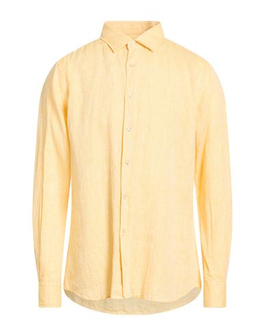 By Slowear Man Shirt Yellow Size 15 ¾ Linen
