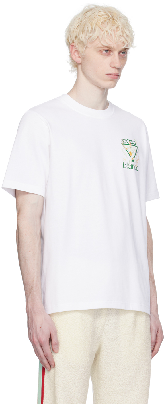 Casablanca SSENSE Exclusive White 'Le Jeu' T-Shirt