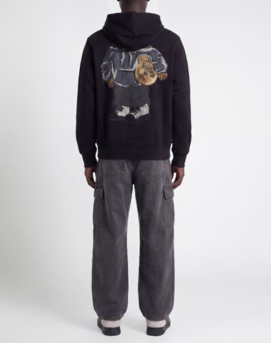 Man Sweatshirt Black Size S Cotton