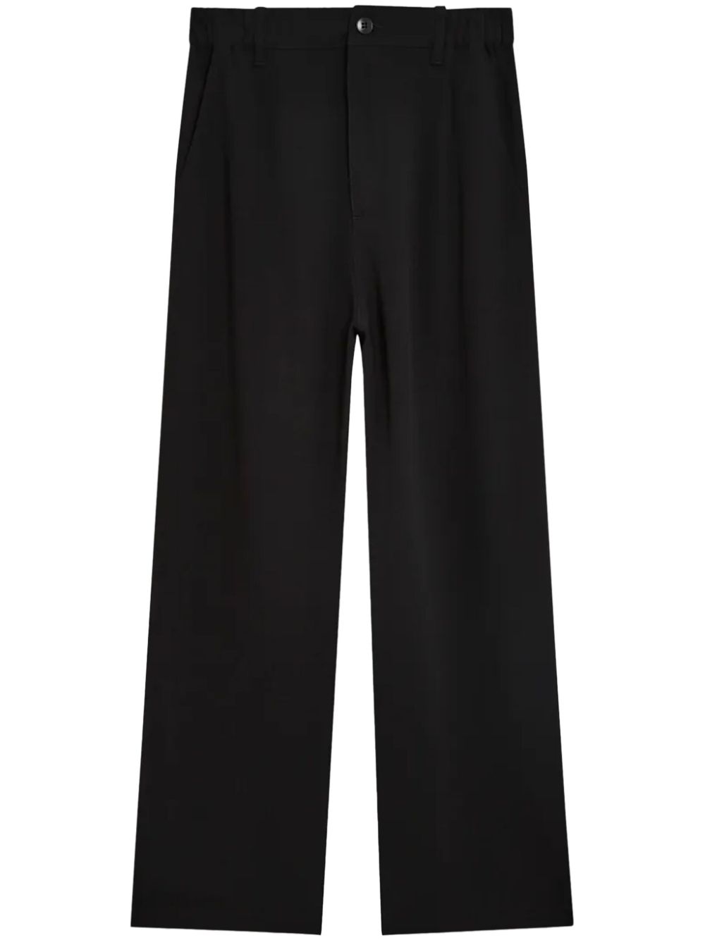 Pleat-detailing tailored trousers - Black