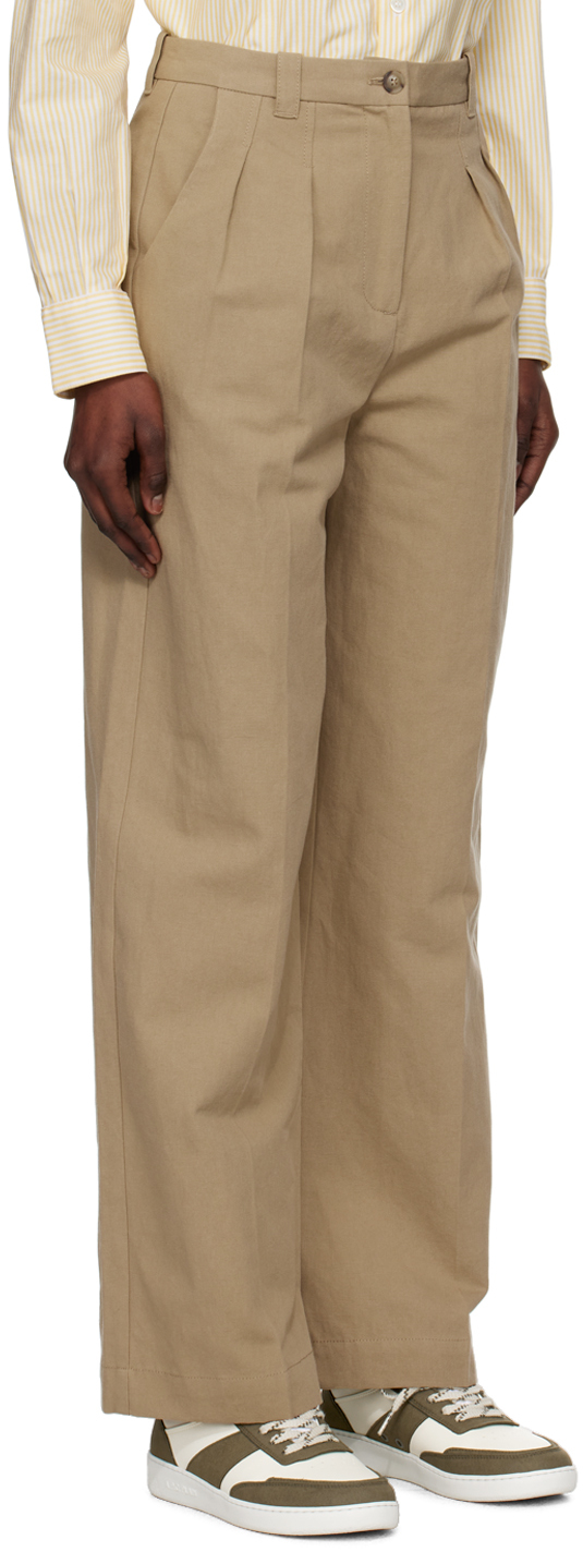 A.P.C. Beige Tressie Trousers