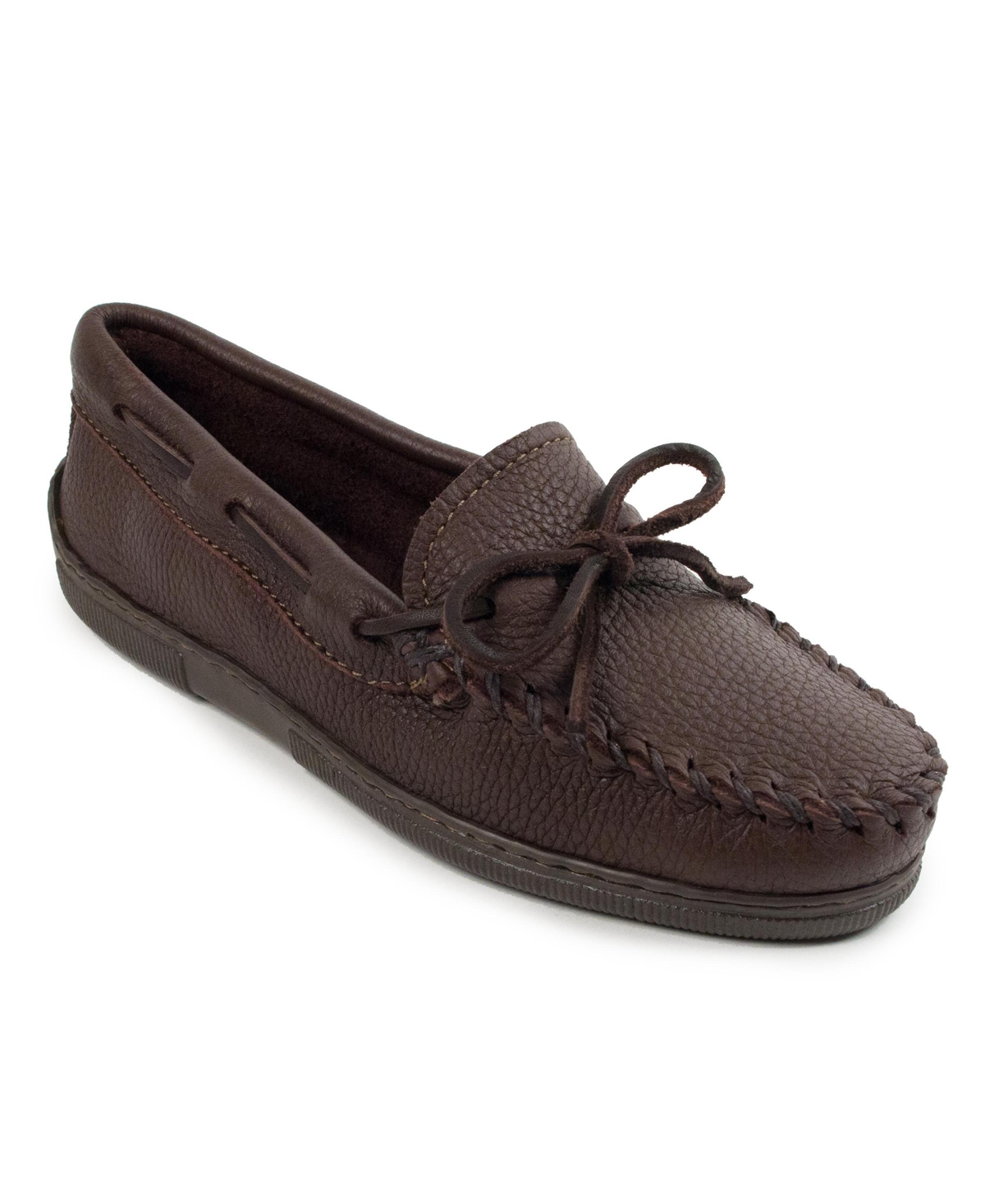 Women's Moosehide Classic Loafers - Chocolate