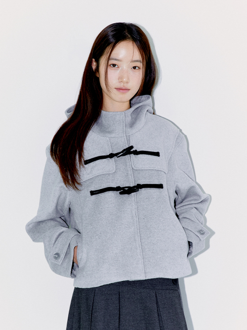 WOOL DUFFLE SHORT COAT