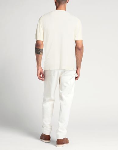 Man Sweater Ivory Size 40 Cotton