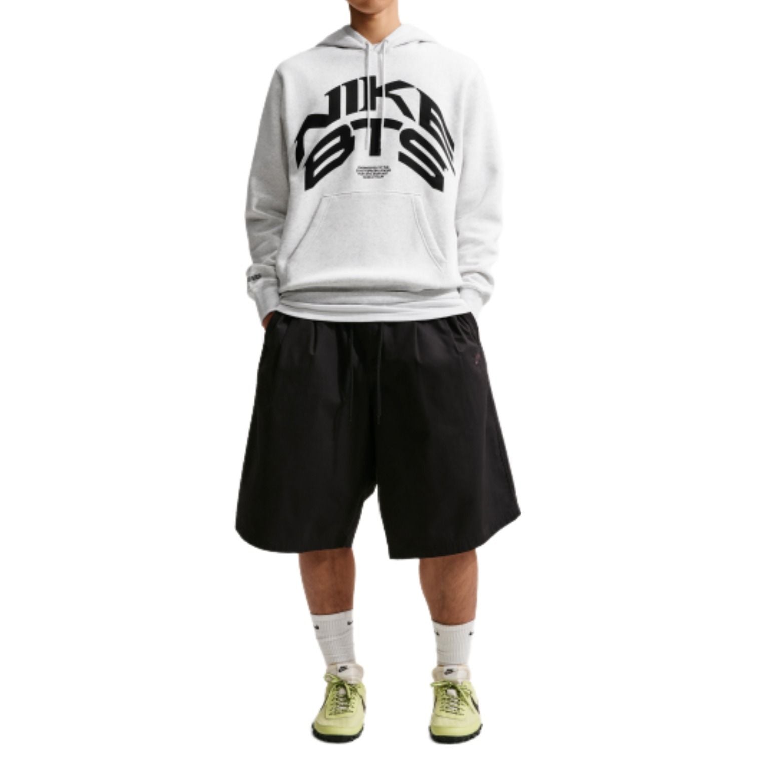 X BTS Fleece Pullover Hoodie 'Birch Heather'