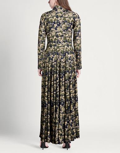Woman Maxi dress Military green Size M Viscose
