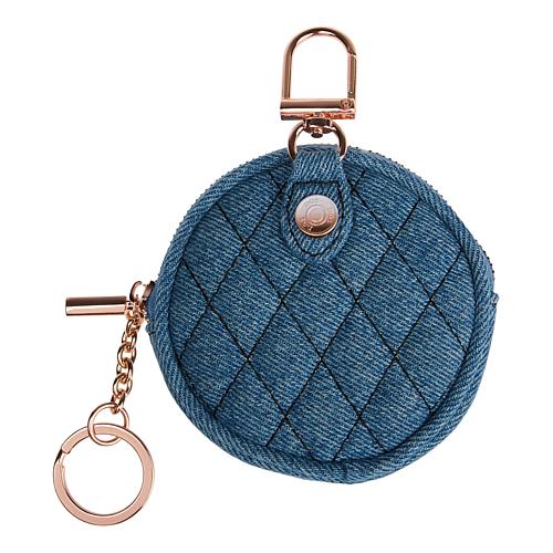 DG2 by Diane Gilman Quilted Denim Coin Purse Keychain