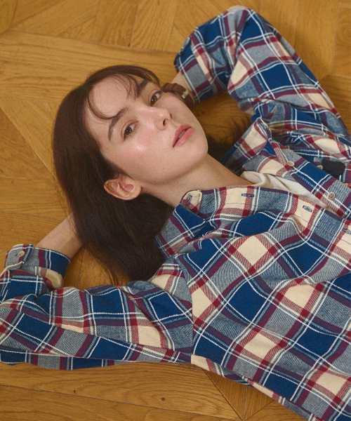 Cozy plaid check shirt_2 Colors