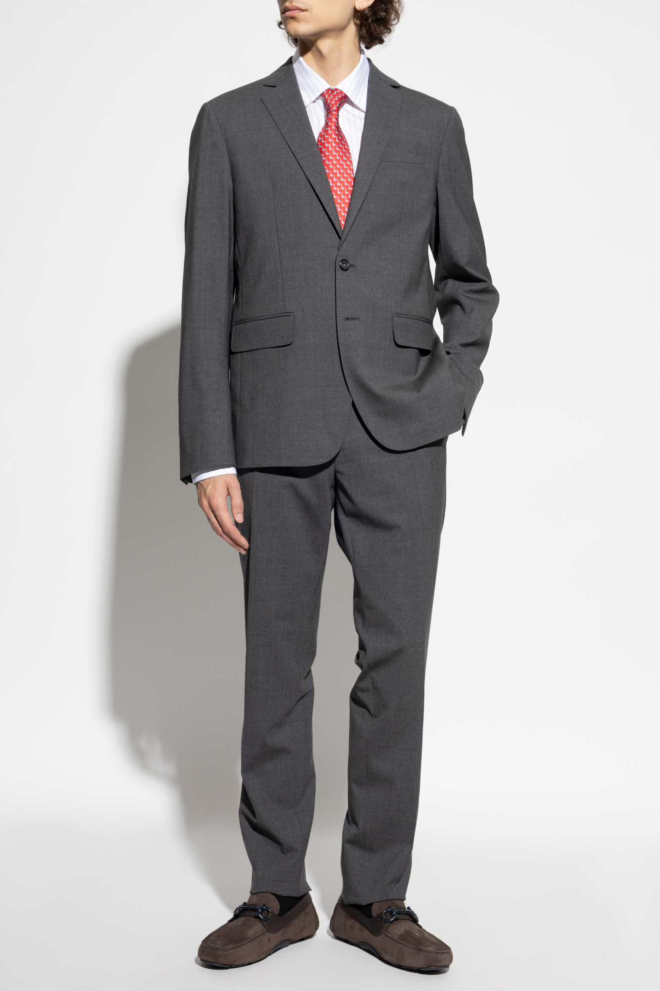 Wool Suit, Men's, Grey