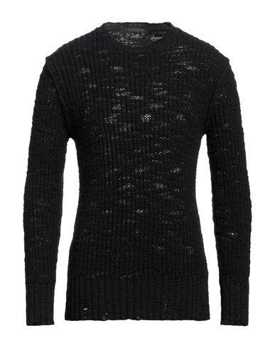 Man Sweater Black Size 40 Wool