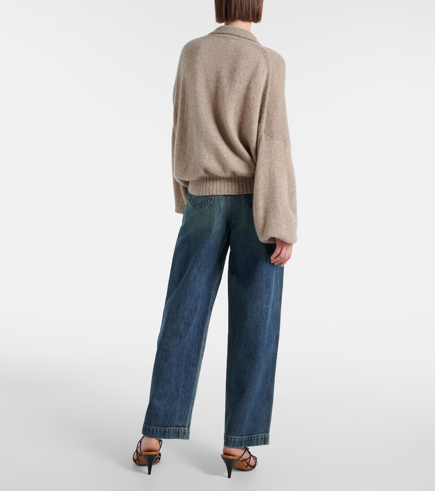 Rene cashmere polo sweater