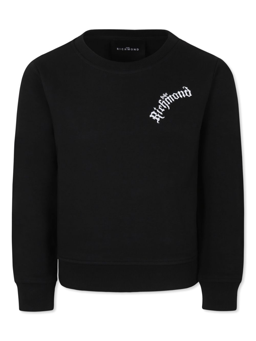 Logo-embroidered sweater - White