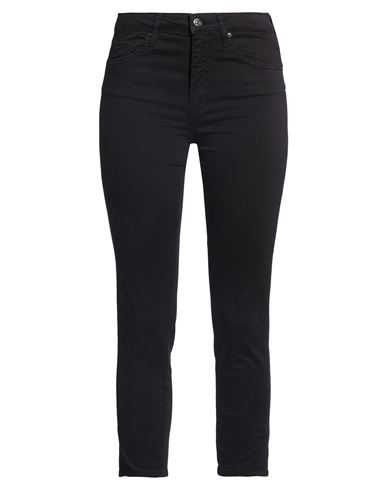 Woman Pants Black Size 31 Cotton, Elastane