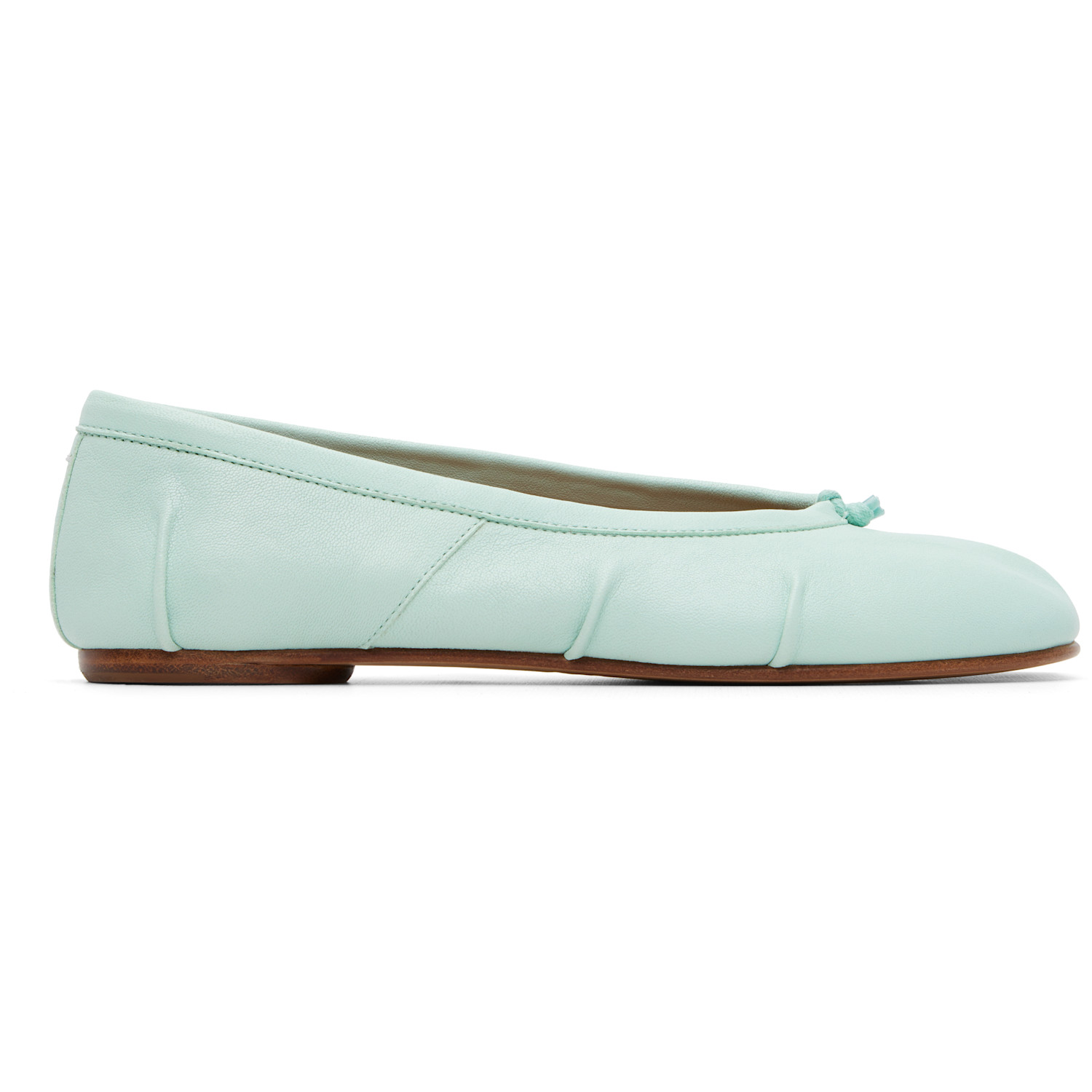 Green Tabi Ballerina Flats
