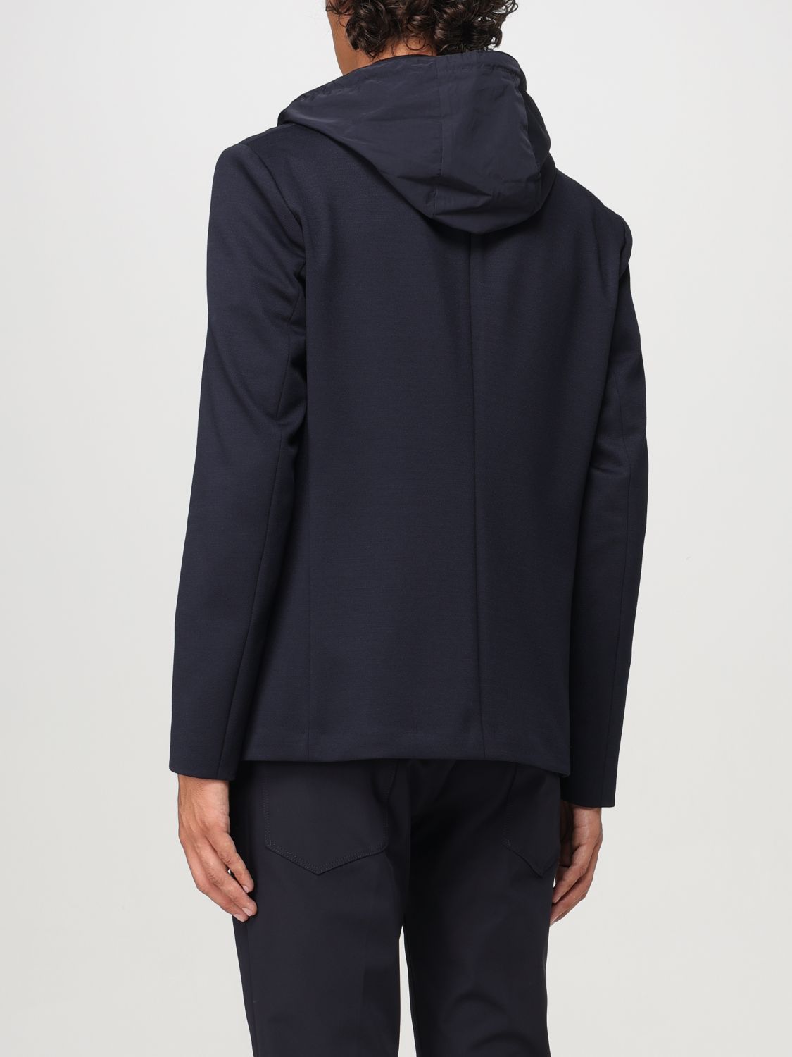 Hooded blazer - Blue