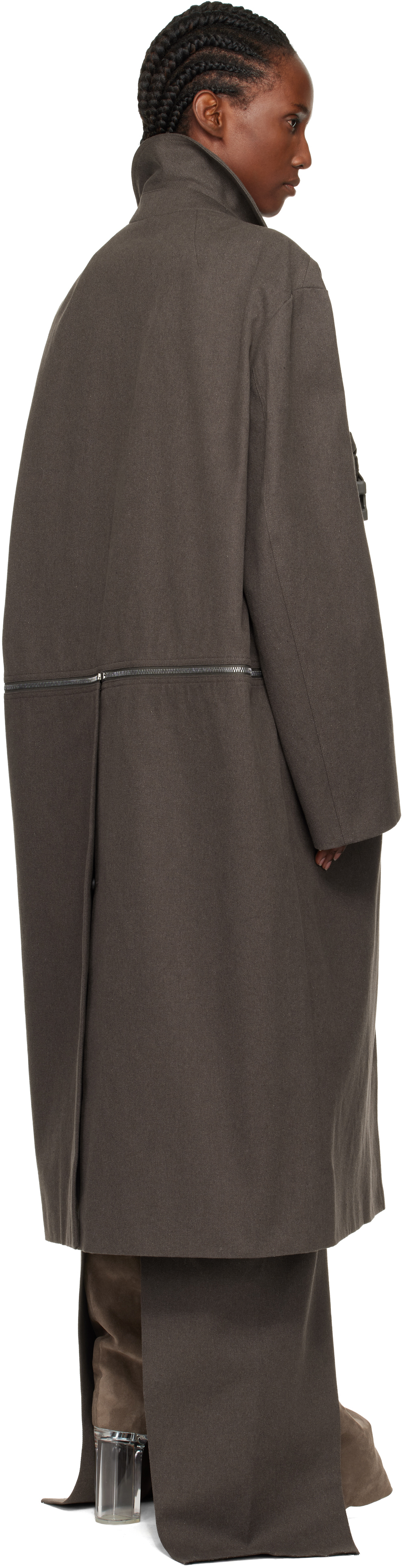 Gray Concordians Runway Blixa Jumbo Mac Coat