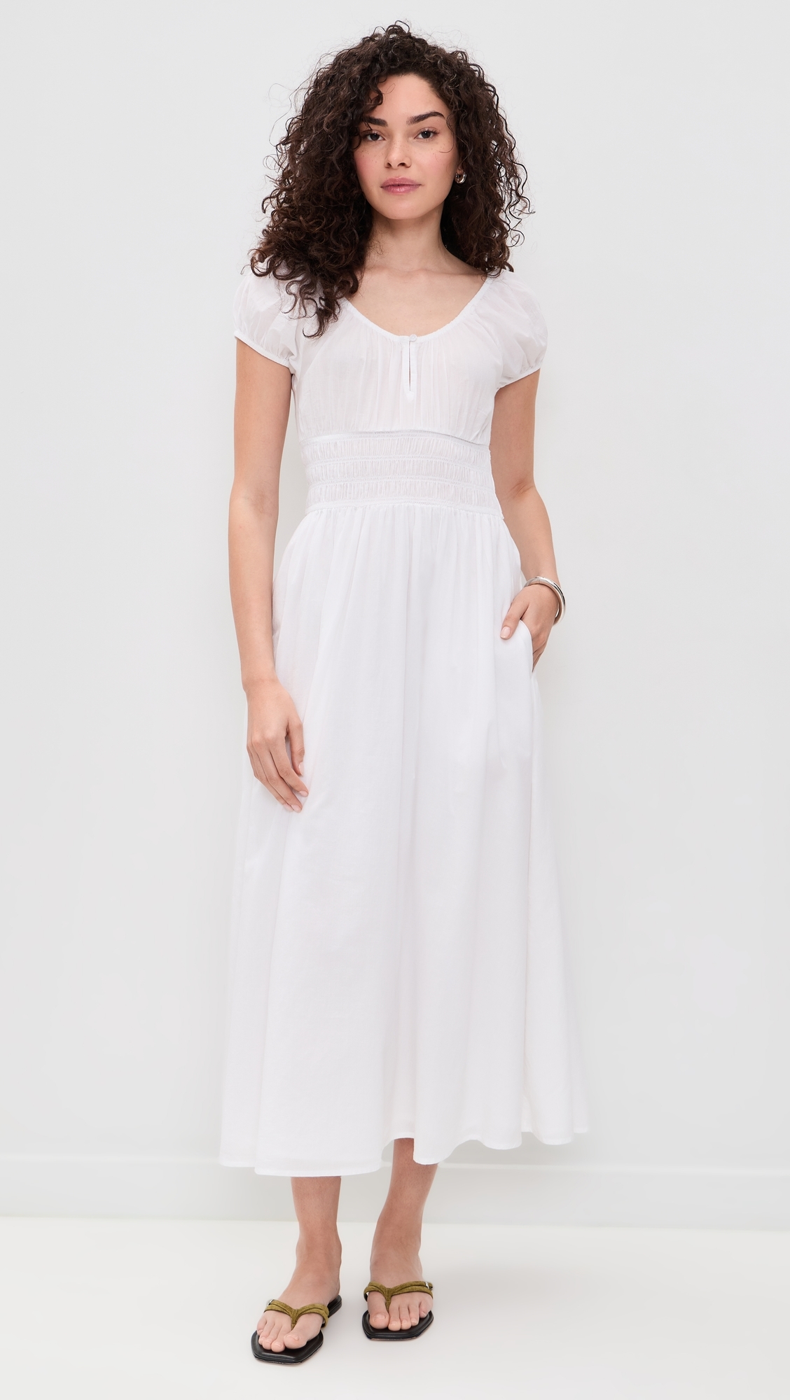 The Swoon Dress White
