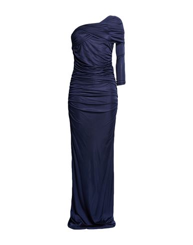 Woman Maxi dress Navy Size 8 Viscose