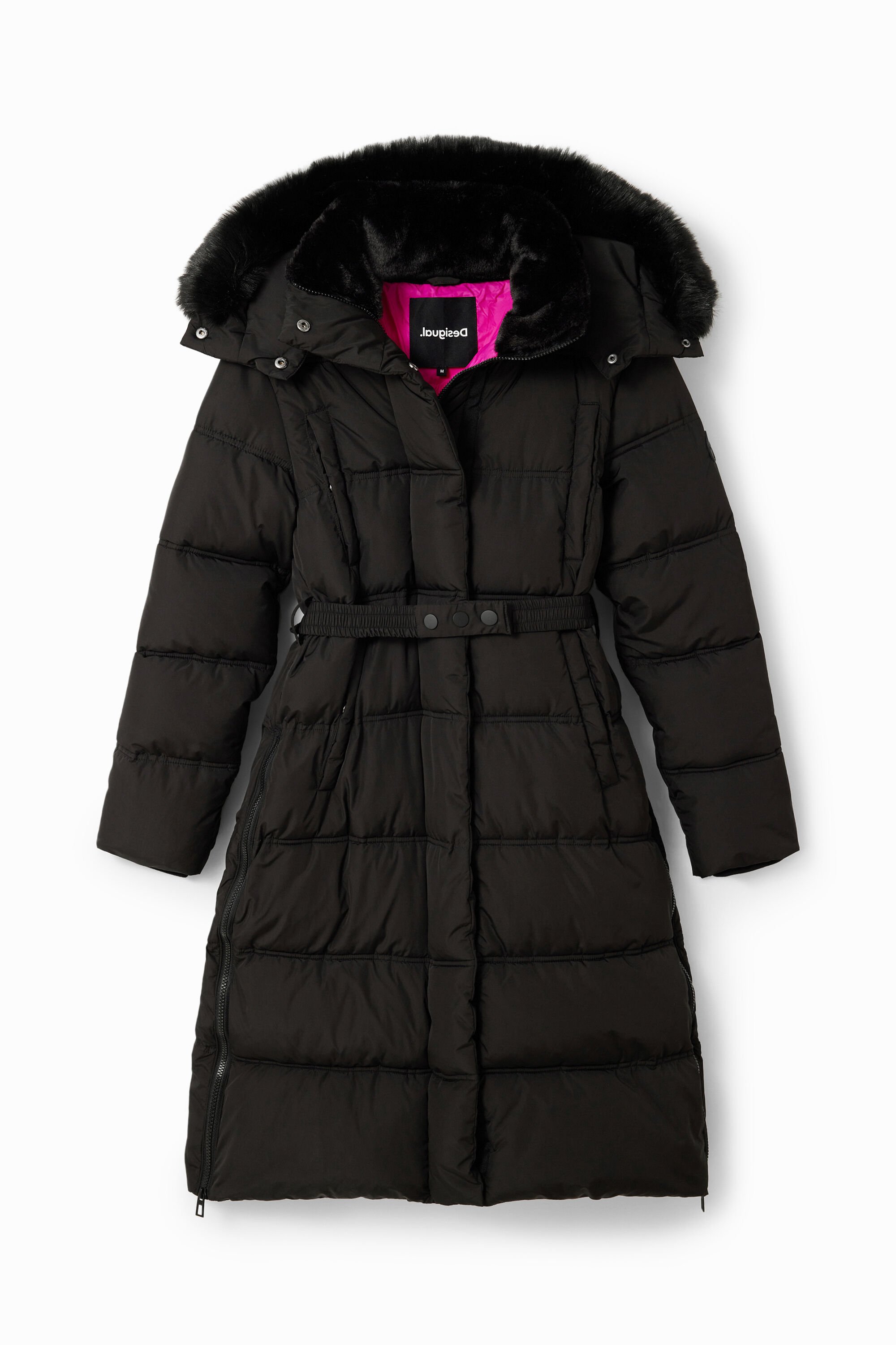 Padded belted coat