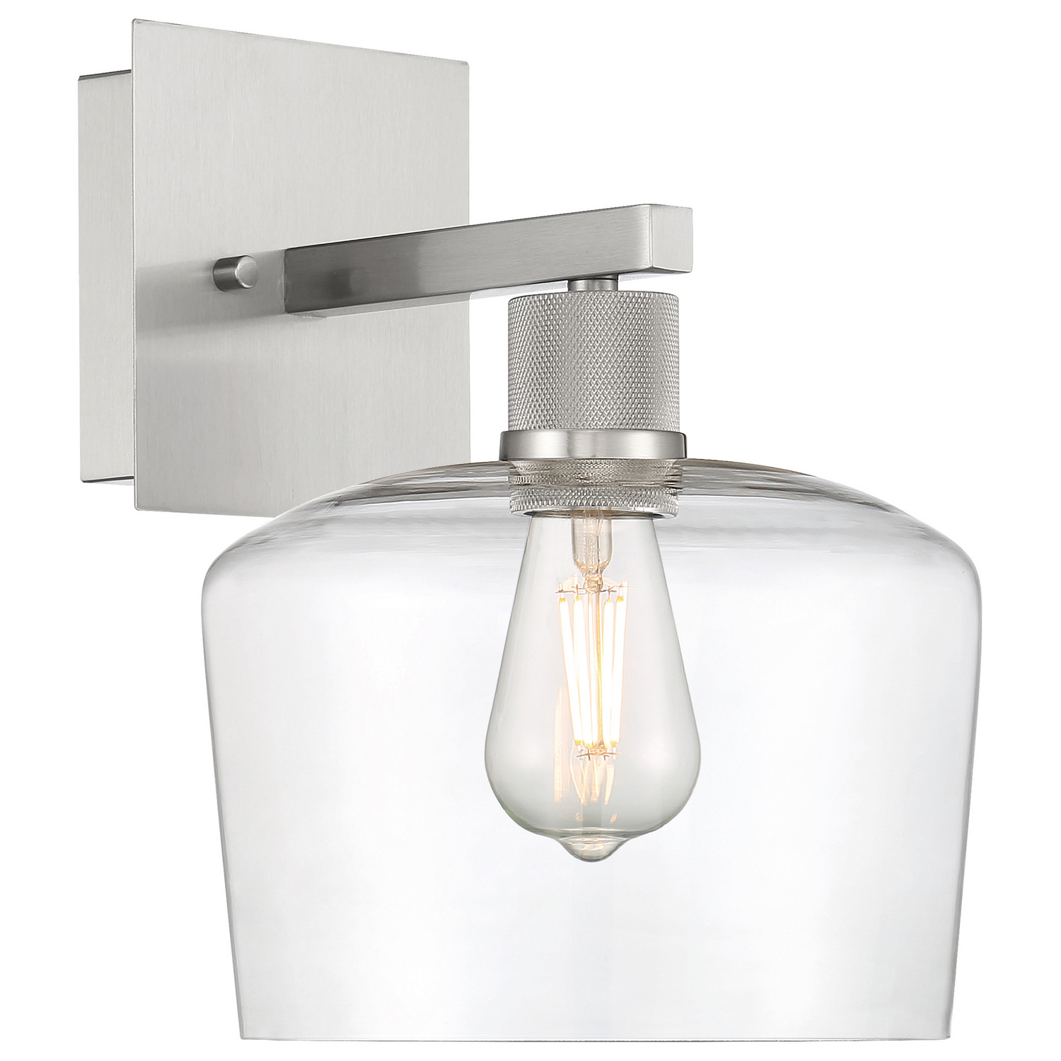 Brushed Steel LED Wall Sconce from the Port Nine Chardonnay Collection