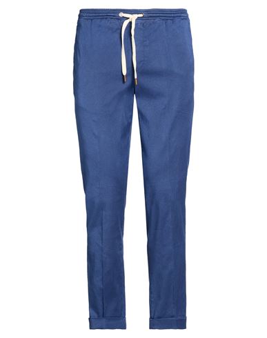 Man Pants Blue Size 34 Lyocell, Cotton, Elastane