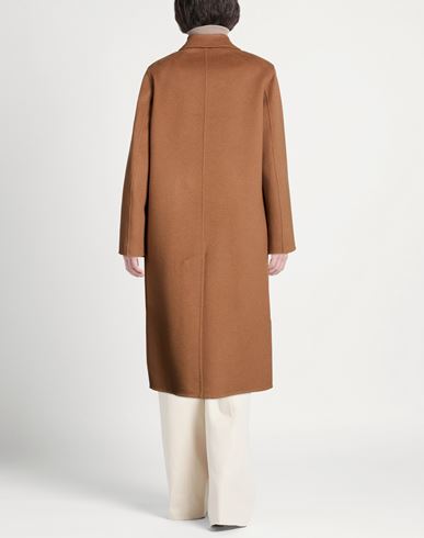 Paltò Fabbrica Woman Coat Light brown Size 2 Wool, Polyester, Viscose