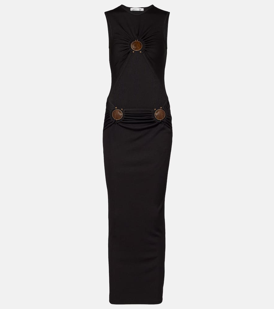 Disconnect embellished maxi dress