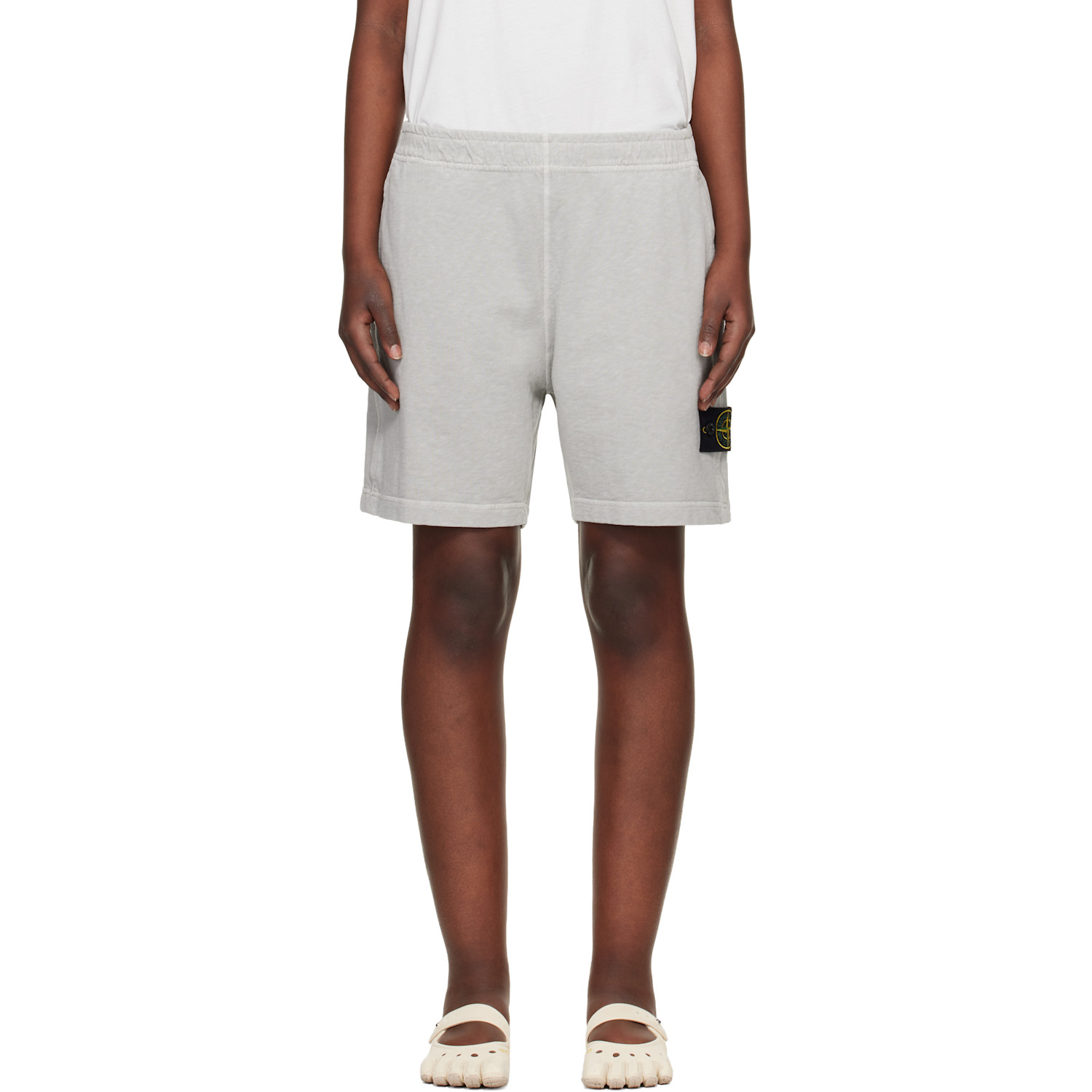 Gray 6200014 Malfilé Fleece Old Effect Shorts