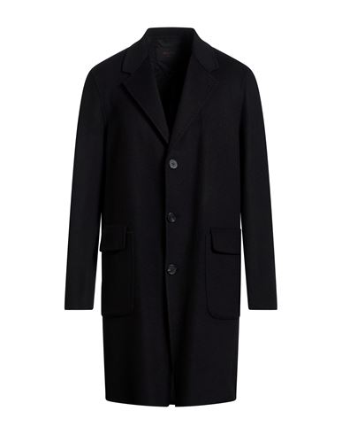 Paltò Fabbrica Man Coat Black Size 42 Wool, Nylon