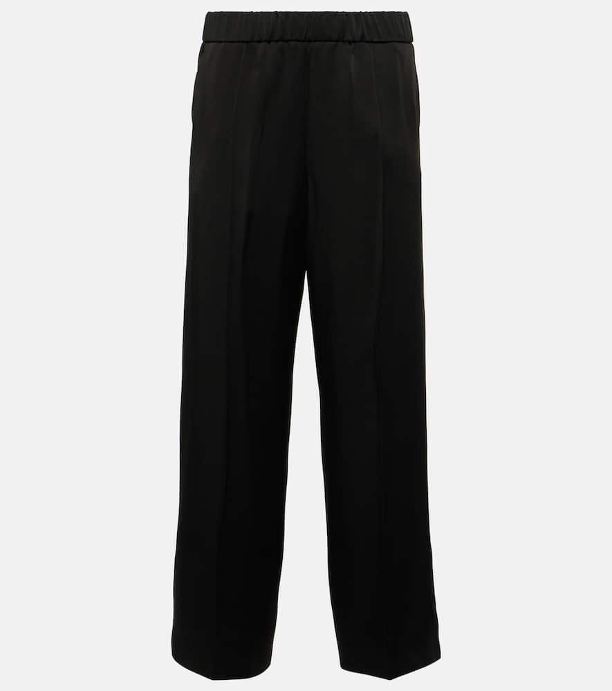 High-rise straight pants