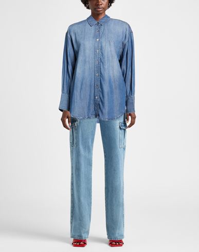 Woman Denim shirt Blue Size 14 Lyocell