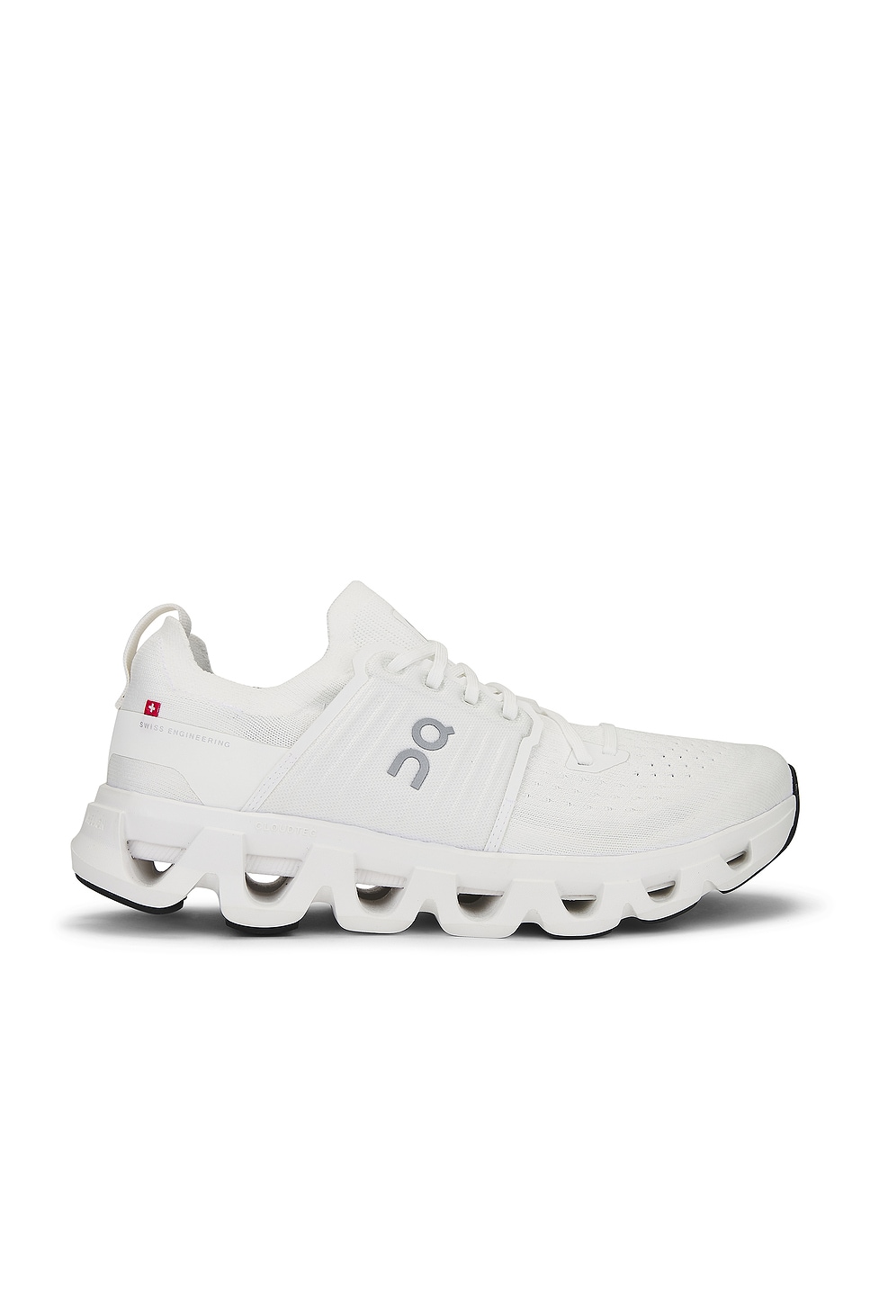 On Cloudswift 4 in White & White - White.  9.5 also in 10.5, 11, 11.5, 12.5, 13, 8