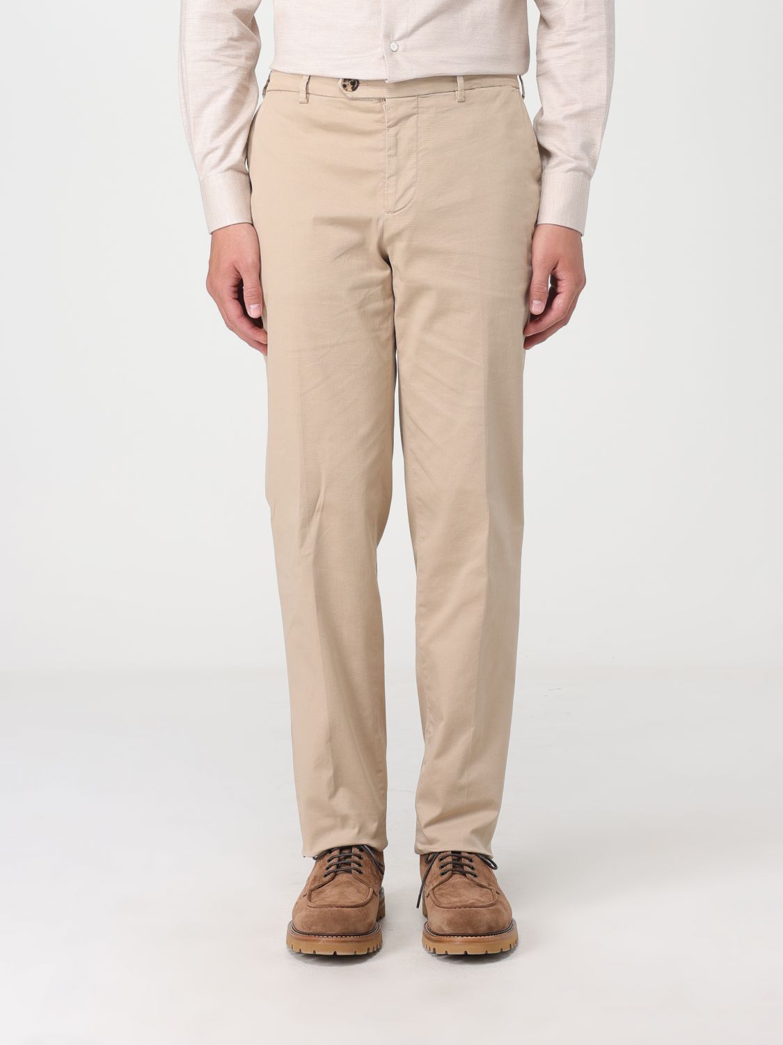 Pants in cotton gabardine