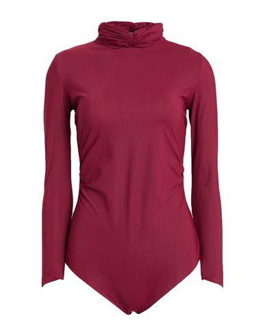 Woman Bodysuit Garnet Size 4 Polyamide, Elastane