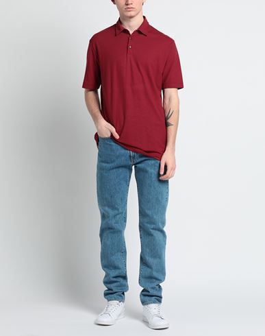 Man Polo shirt Brick Size 42 Cotton