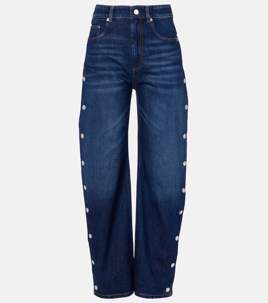 High-rise wide-leg jeans