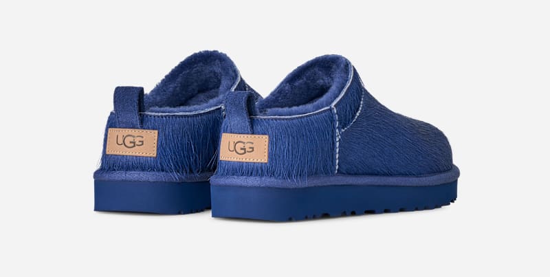 ® Women's Classic Micro Calf Hair Sheepskin Classic Boots in High-Voltage Blue