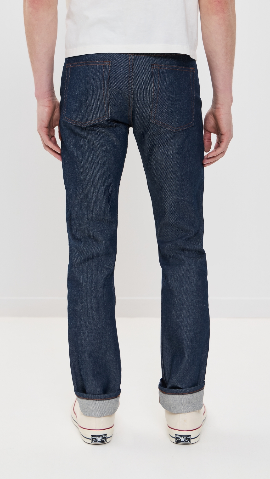 Naked & Famous Denim Weird Guy Natural Indigo Selvedge Jeans Indigo