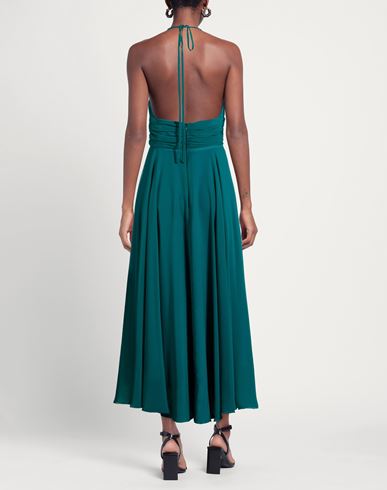 Woman Maxi dress Deep teal Size 6 Polyester, Elastane