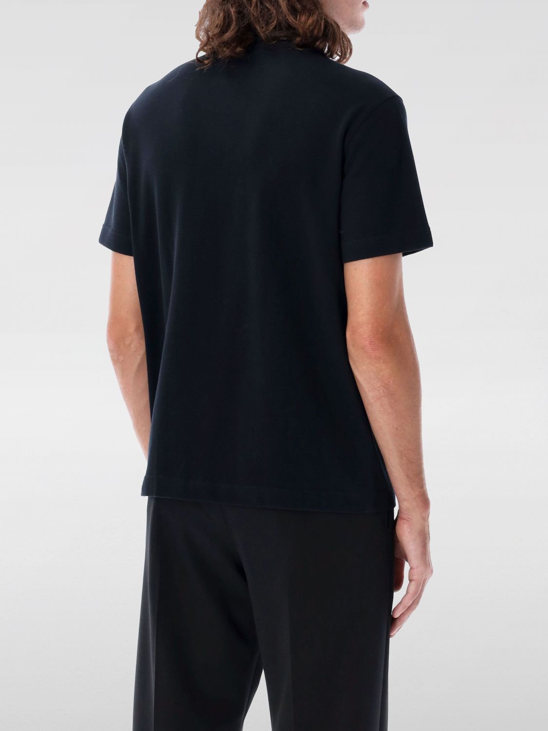 Cotton polo shirt - Black