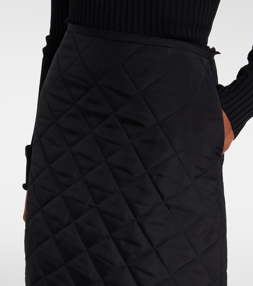 Quilted miniskirt