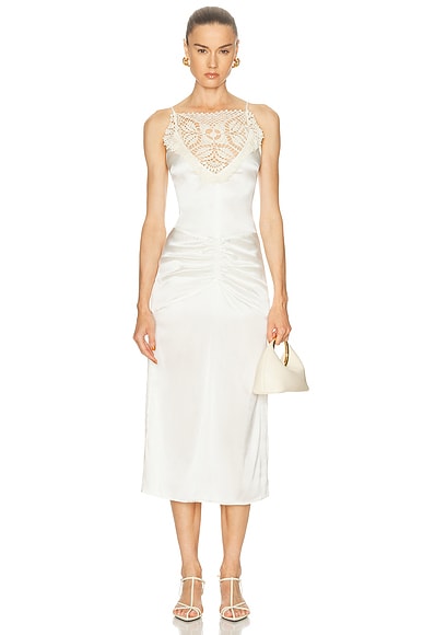 Karen Arcanjo Forli Dress in Ecru - White. 36 also